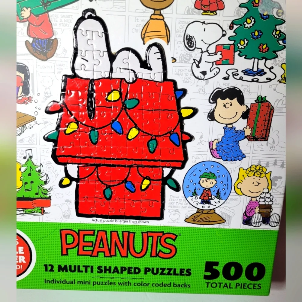 Peanuts 12 Multi Shaped Puzzles
